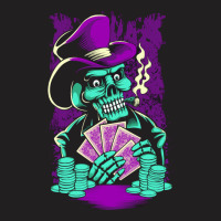 Skull Playing Poker T-shirt | Artistshot