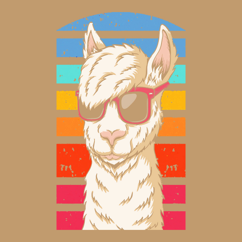 Llama T  Shirt Cool Retrowave Llama With Aesthetic Gradient Colors T Urban Heavy T-shirt | Artistshot