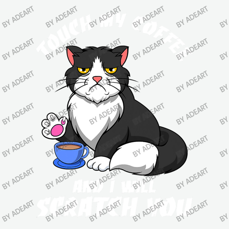 Cute Angry Cat With Coffee Office Work Urban Heavy T-shirt by AdeArt | Artistshot