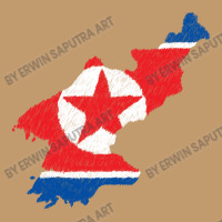 North Korea Map Flag Drawing Line Art Urban Heavy T-shirt | Artistshot