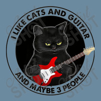 I Like Cats And Guitar And Maybe 3 People Cat Plays Guitar Love Cat Urban Pullover Hoodie | Artistshot