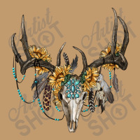 Boho Deer Skull Sunflowers And Gemstone Urban Pullover Hoodie | Artistshot