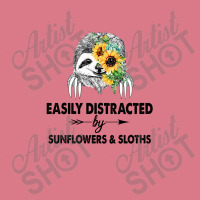 Easily Distracted By Sunflowers And Sloths Leatherette Tumbler | Artistshot