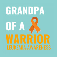 Grandpa Of A Warrior Leukemia Awareness White Leatherette Tumbler | Artistshot