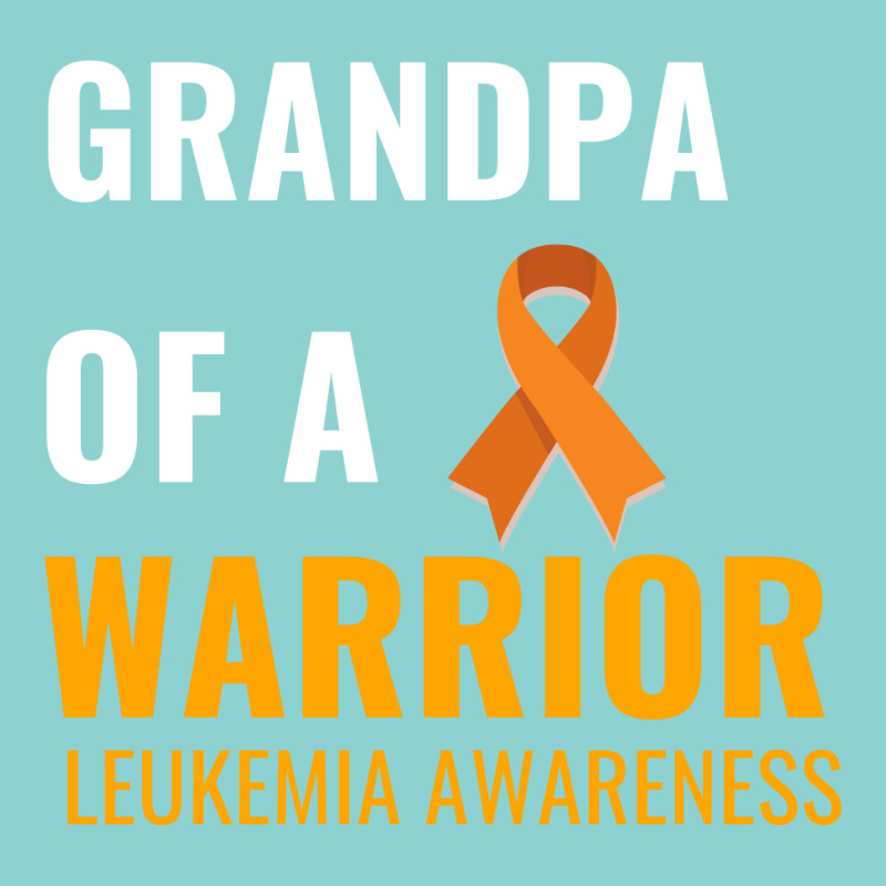 Grandpa Of A Warrior Leukemia Awareness White Leatherette Tumbler | Artistshot