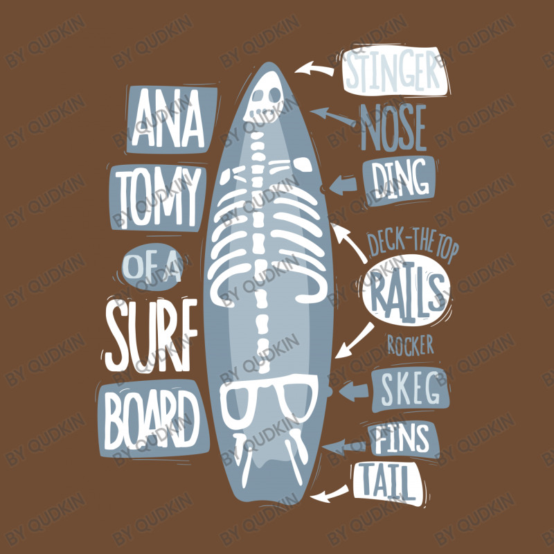 Funny Anatomy Of A Surfboard Leatherette Tumbler | Artistshot