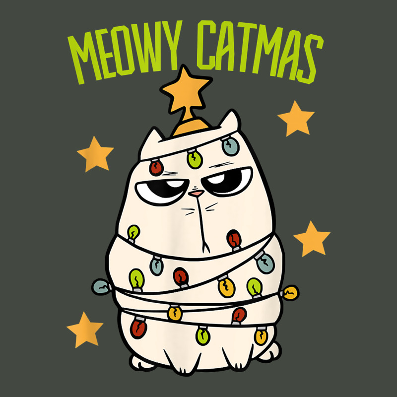 Cute Meowy Catmas Christmas Cat Tangled Up In Lights T Shirt Trucker Cap by riogasehzilahiy | Artistshot