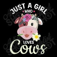 Funny Just A Girl Who Loves Cows Cow Farmer Farm Women Camo Snapback | Artistshot