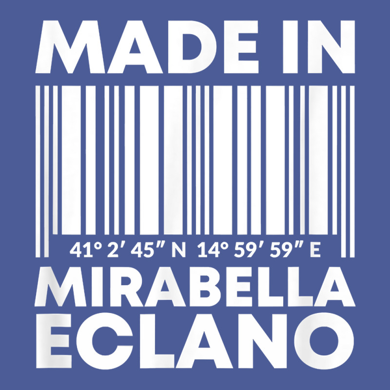 Made In Mirabella Eclano Barcode T Shirt Flat Bill Snapback Cap | Artistshot