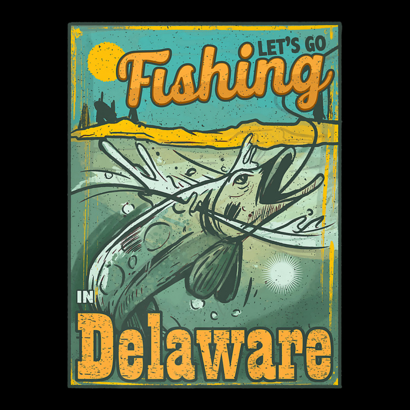 Let's Go Fishing In Delaware Premium V-neck Tee | Artistshot