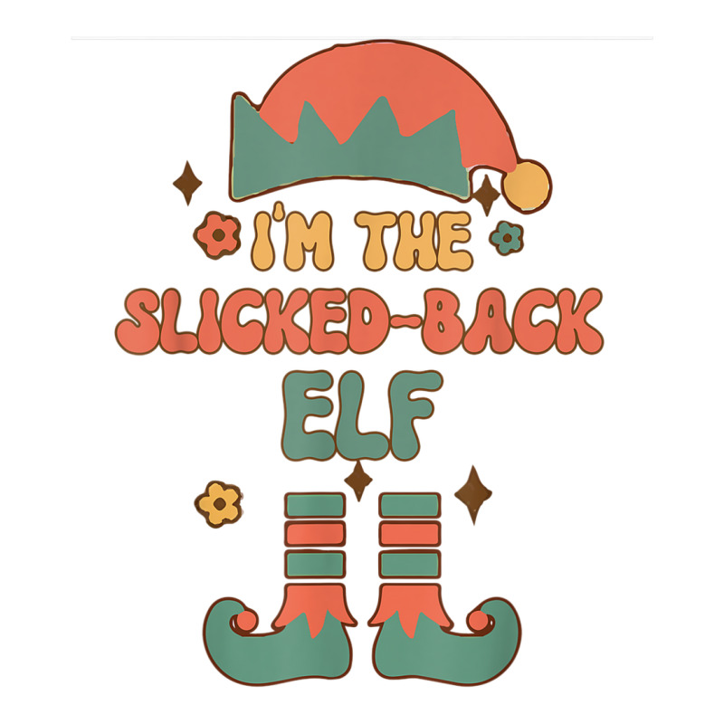 I'm The Slicked Back Elf Matching Team Squad Groovy Text Wine Paper Bag - 5 1/2 x 3 1/4 x 13 by Clinical | Artistshot