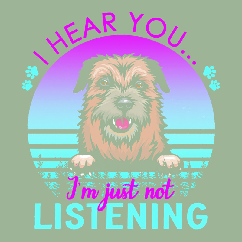 Border Terrier T  Shirt I Hear You I'm Just Not Listening Border Terri Urban Heavy T-shirt by helmerschultz894 | Artistshot