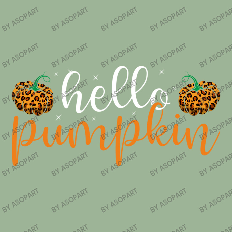 Hello Pumpkin Leopard Pattern Cute Fall Lover Design For Halloween Cos Urban Heavy T-shirt | Artistshot