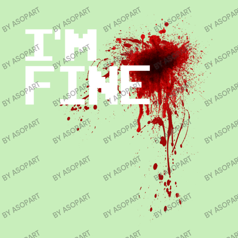 I'm Fine Halloween Blood Stain Graphic Injury Imitation Funny Zombie C Urban Heavy T-shirt by AsopArt | Artistshot