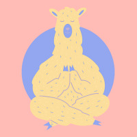 Llama Meditating T  Shirt Llama Meditating A Llama In A Yoga Pose Yoga Urban Heavy T-shirt | Artistshot