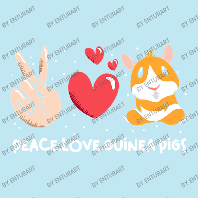 Cute Guinea Pigs Peace Love Guinea Urban Heavy T-shirt | Artistshot