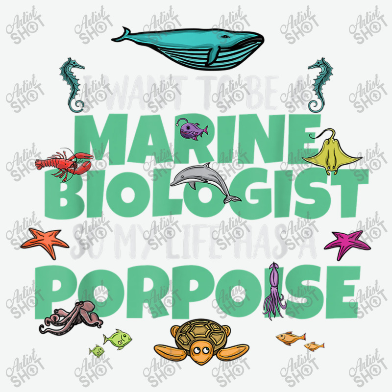 I Want To Be A Marine Biologist Porpoise Animal Pun Urban Heavy T-shirt by Yuh2105 | Artistshot