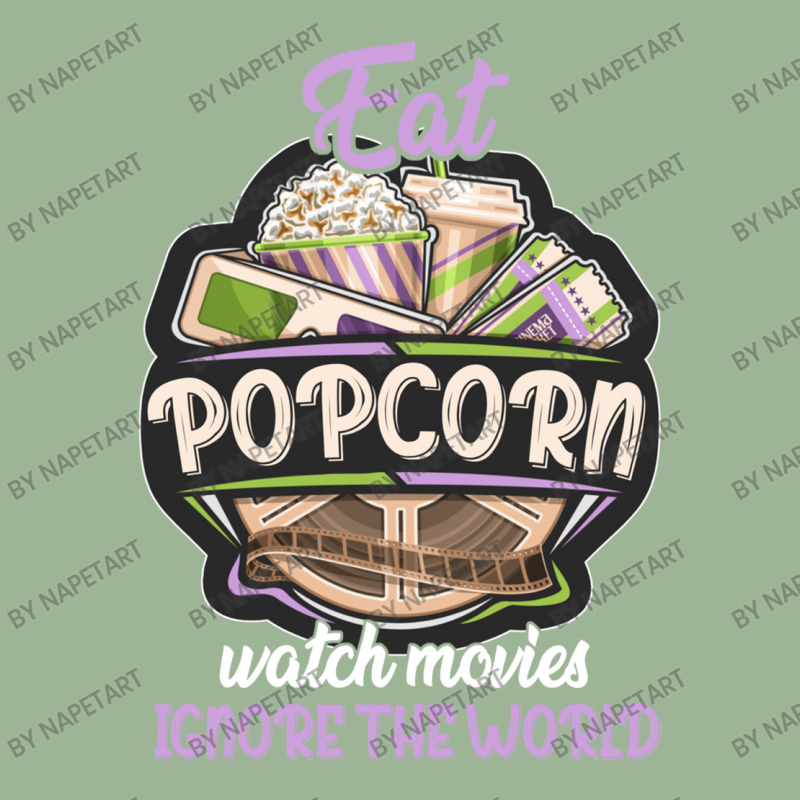 Eat Pop Corn Watch Movies Ignore The World Urban Heavy T-shirt | Artistshot