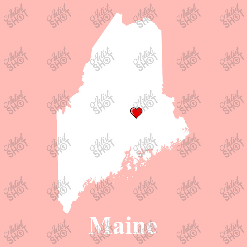 Maine Love Map Urban Pullover Hoodie | Artistshot