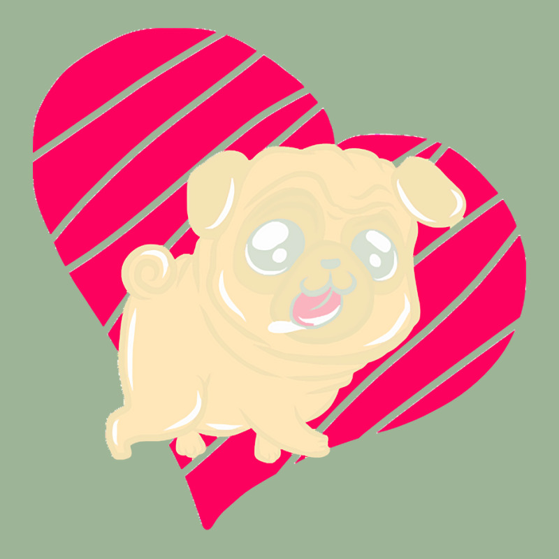 Cute Pug Heart Love Gift T  Shirt Cute Pug Dog Heart Clothing T  Shirt Urban Pullover Hoodie | Artistshot