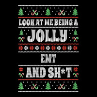 Womens Funny Emt Ugly Christmas Design Emergency Medical Technician V Adjustable Cap | Artistshot