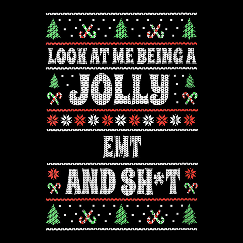 Womens Funny Emt Ugly Christmas Design Emergency Medical Technician V Adjustable Cap | Artistshot