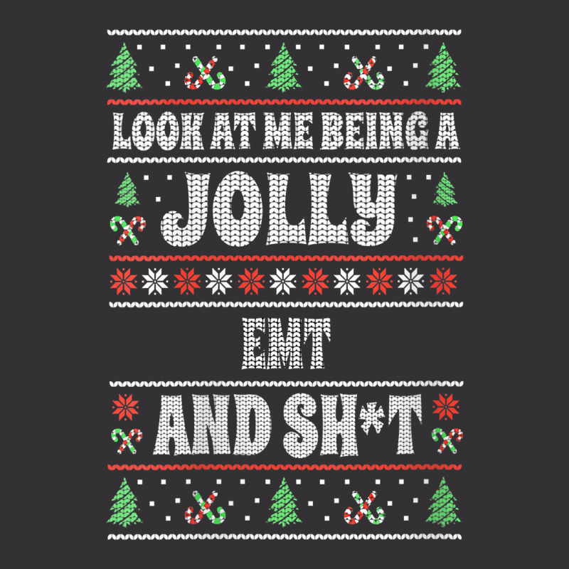 Womens Funny Emt Ugly Christmas Design Emergency Medical Technician V Vintage Hoodie And Short Set | Artistshot