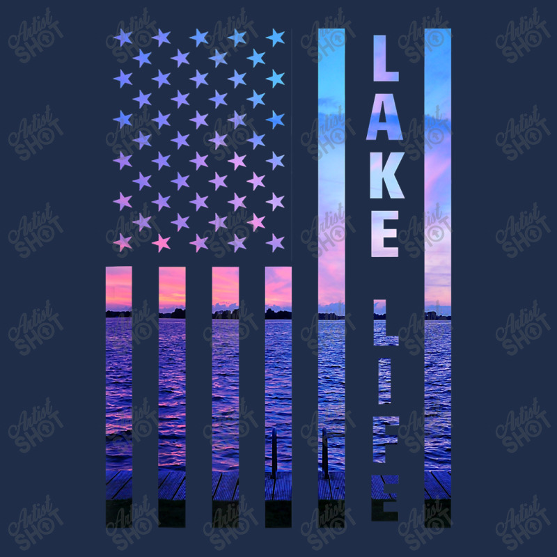 Lake Life American Flag Dock Sunset Wakeboarder Power Boat Baseball Cap | Artistshot