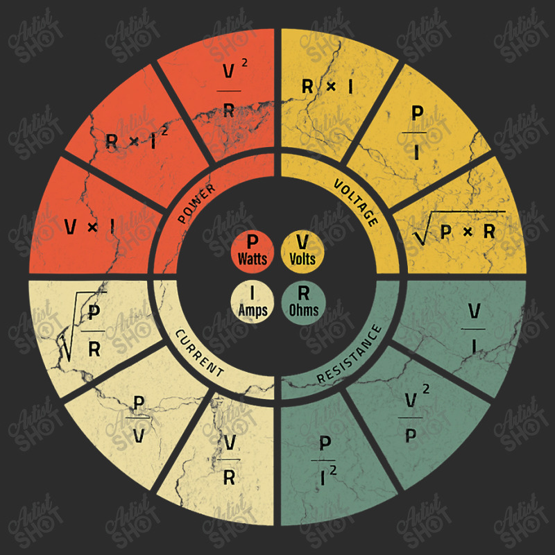 Vintage Ohms Law Diagram Electrical Electronics Engineer Baseball Cap by CUSER3772 | Artistshot