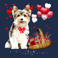 Cute Yorkshire Terrier Balloon Heart Valentine Day Valentine Baseball Cap | Artistshot