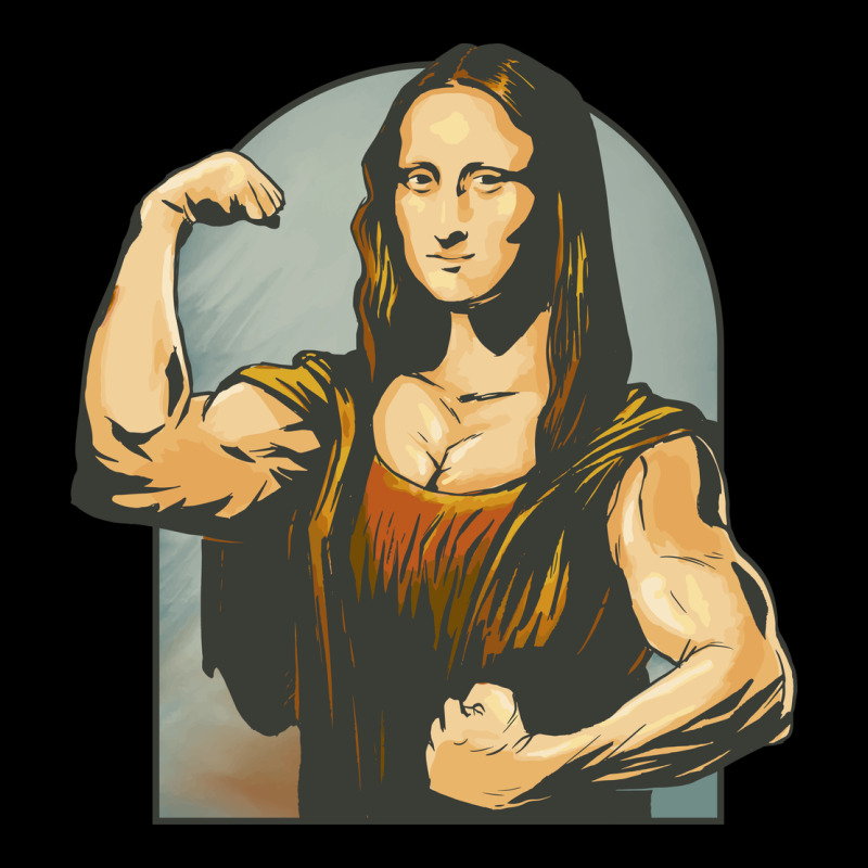 Work Out Mona Lisa Women's V-Neck T-Shirt by D'Metra | Artistshot