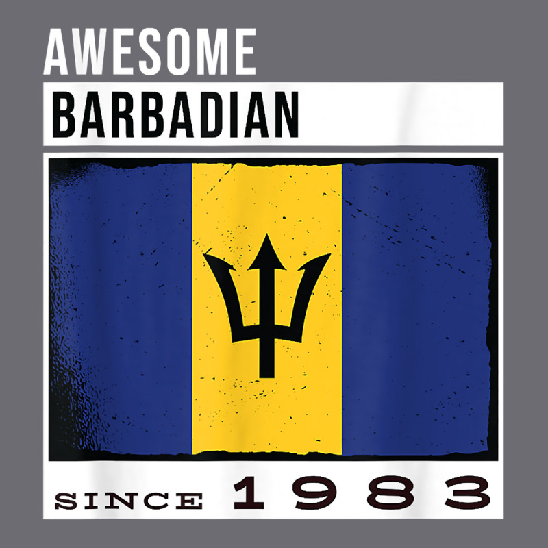 Awesome Barbadian Since 1983   Barbadian 39th Birthday T Shirt Mesh cap by spizerrleppleq | Artistshot