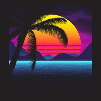 Synthwave T  Shirt Classic Palm Tree Sunset Synthwave T  Shirt T-shirt | Artistshot