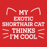 My Exotic Shorthair Cat Thinks I'm Cool Funny Cat Mom Humor T Shirt Trucker Cap | Artistshot