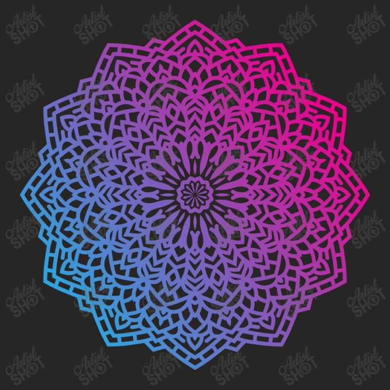 Islamic Mandala Ornament With Transparent Ladies Fitted T-Shirt by chris299 | Artistshot