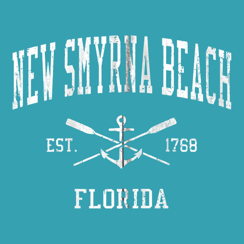 New Smyrna Beach Fl Vintage Crossed Oars & Boat Anchor Sport Zip Hoodi Dyed Cap | Artistshot