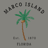 Womens Marco Island Florida Colorful Palm Tree Retro Novelty Art V Nec Dyed Cap | Artistshot