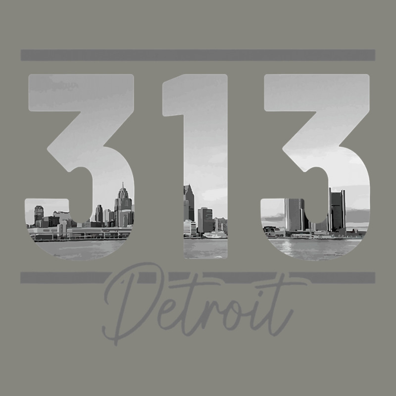 Detroit 313 Area Code Skyline Michigan Vintage Dyed Cap by cm-arts | Artistshot