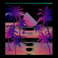 Synthwave T  Shirt Sunset Palm Trees Vaporwave Aesthetic T  Shirt Pocket T-shirt | Artistshot