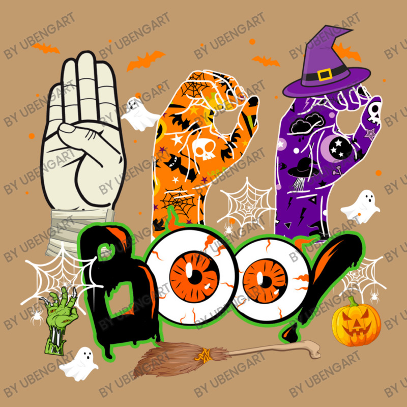 Boo American Sign Language Asl Deaf Halloween Costume Urban Heavy T-shirt by UbengArt | Artistshot