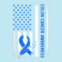 American Flag Colon Cancer Awareness Survivor Fighter T Shirt Urban Heavy T-shirt | Artistshot