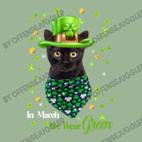 Cat Kitty We Wear Green In March Black Cat Urban Heavy T-shirt | Artistshot