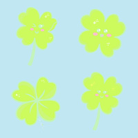 Kawaii Shamrock T  Shirt Kawaii Shamrock Four Leaf Clover Set T  Shirt Urban Pullover Hoodie | Artistshot