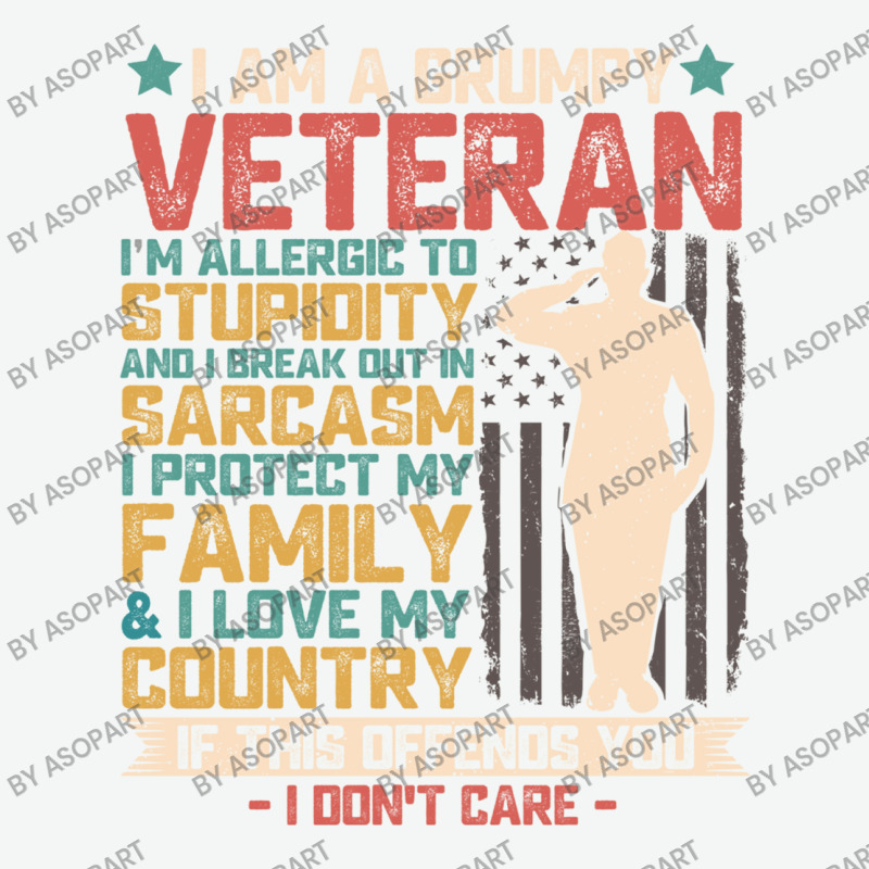 I Am A Grumpy Veteran American Flag Solder Vintage Patriotic Veterans Urban Pullover Hoodie | Artistshot