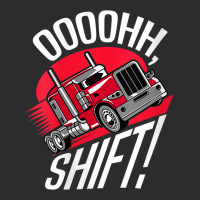 Womens Ohh Shift Trucker Big Rig 18 Wheeler Fan Funny Truck Driving V Exclusive T-shirt | Artistshot