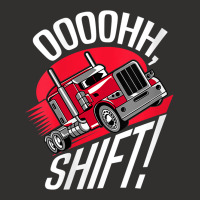 Womens Ohh Shift Trucker Big Rig 18 Wheeler Fan Funny Truck Driving V Champion Hoodie | Artistshot