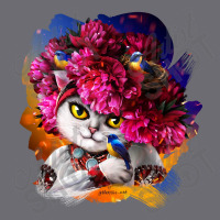 Cute White Cat In The Pink Wreath Mesh Cap | Artistshot