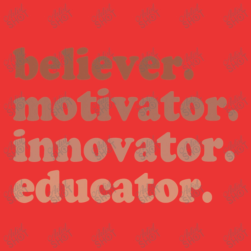 Back To School Believer Motivator Innovator Educator Teacher Mesh cap by CUSER3772 | Artistshot