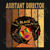 Assistant Director Afro African American Black History Month Painting Mesh Cap | Artistshot