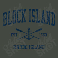 Block Island Ri Vintage Navy Crossed Oars & Boat Anchor Trucker Cap | Artistshot